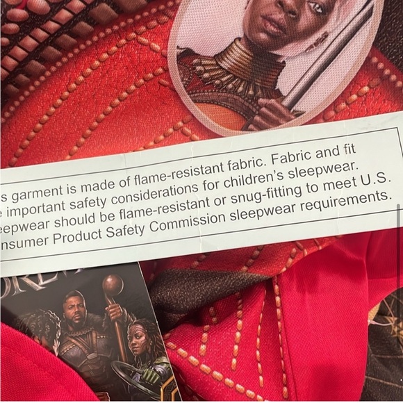 Marvel Studios Black Panther Okoye 2 Piece Fantasy Union Suit Pajama Set - Picture 6 of 9